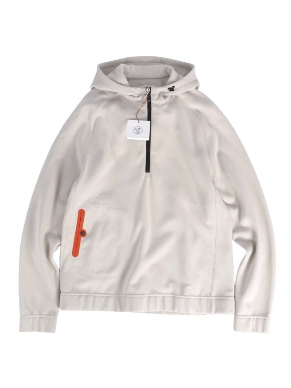 Hermes Hoodie Half Zip Long Sleeves